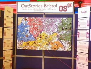 OutStories Bristol display stand at Pride Bristol 2011
