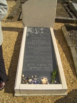 Solomon's restored grave at Willesden Jewish Cemetery